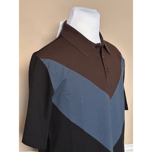 NWT $700 Bottega Veneta Cotton Piquet Polo Multicolor Shirt S (Oversized) 704205 - Picture 4 of 10